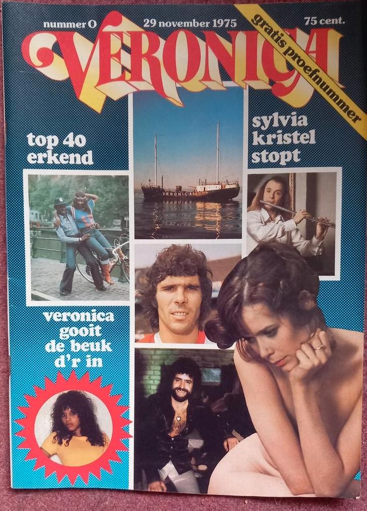 Veronica Omroepblad #0 - 1975 - Zeldzaam, Verzamelen, Muziek, Artiesten en Beroemdheden, Zo goed als nieuw, Boek, Tijdschrift of Artikel
