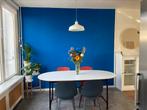 2 Ikea Odger eetkamerstoelen blauw, Huis en Inrichting, Stoelen, Blauw, Twee, Kunststof, Ophalen of Verzenden