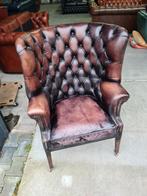 Chesterfield fauteuil Vintage look + BEZORGING GRATIS, Huis en Inrichting, Fauteuils, ., Chesterfield, Ophalen of Verzenden, Zo goed als nieuw