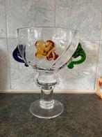 Borek sipek Glazen vaas met bloemmotief, Ophalen of Verzenden