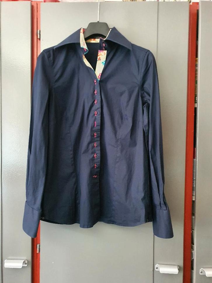 Leuke Blauwe Blouse Circle of Gentlemen Women Maat 42, Kleding | Dames, Blouses en Tunieken, Gedragen, Maat 42/44 (L), Blauw, Ophalen of Verzenden