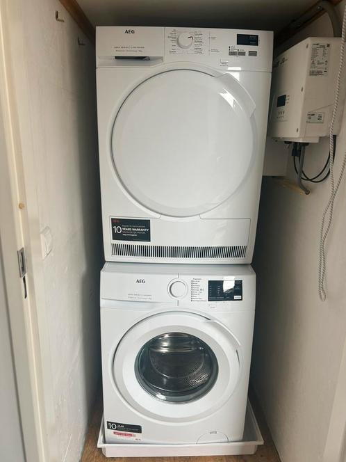 Aeg wasmachine en droger ALEEN ALS SET TE KOOP, Witgoed en Apparatuur, Was-droogcombinaties, Zo goed als nieuw, 85 tot 90 cm, Ophalen