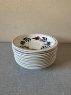 12 in NIEUWSTAAT verkerende BOCH schoteltjes  BOERENBONT, Ophalen of Verzenden, Zo goed als nieuw, Kop(pen) en/of Schotel(s), Aardewerk