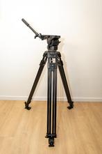 Manfrotto video tripod met vloeistofgedempte kop (510), Driepoot, Gebruikt, Ophalen of Verzenden, 150 tot 175 cm