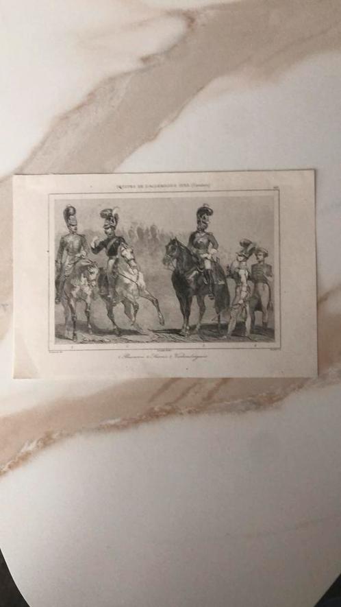 Cavalerie prent 1838, Verzamelen, Militaria | Algemeen, Ophalen of Verzenden