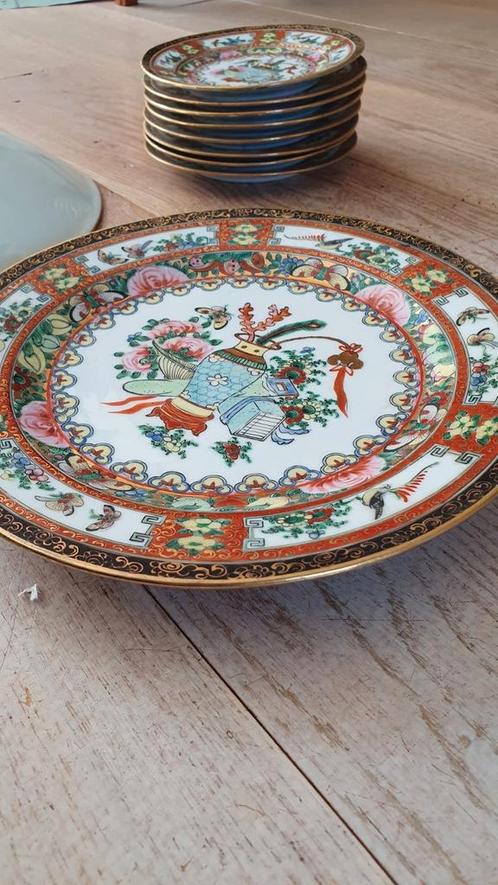 Oosterse borden / schotels, Antiek en Kunst, Antiek | Servies los, Ophalen of Verzenden