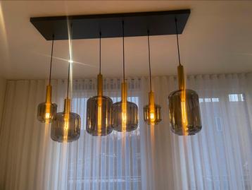 Lucide Joanet hanglamp 6 lamps smoke glass dimbaar beschikbaar voor biedingen