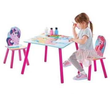 My little Pony Tafel met 2 Stoelen - Van 89 voor 69!