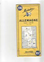 . Michelin Deutschland 206.landkaart 1965, Boeken, Atlassen en Landkaarten, Duitsland, Ophalen of Verzenden, Zo goed als nieuw