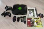 X Box Original met Spellen, Spelcomputers en Games, Spelcomputers | Xbox Original, Ophalen of Verzenden, Gebruikt, Met 2 controllers