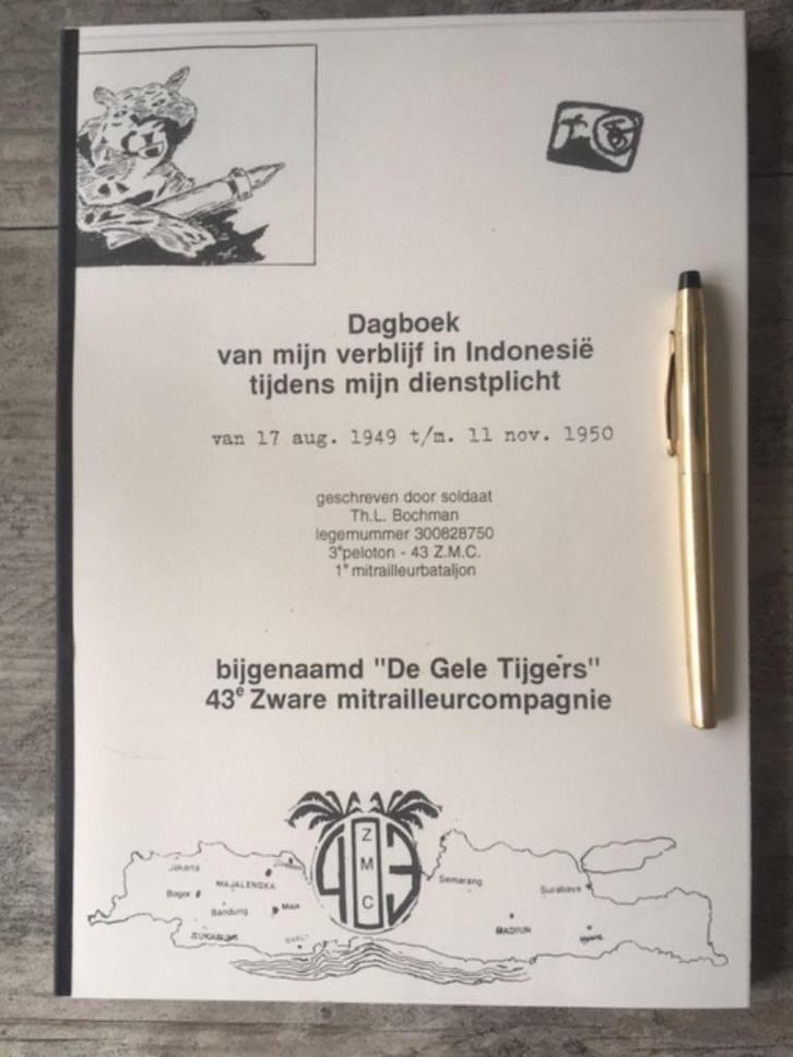 43e Zware mitrailleurcompagnie (43 Z..M.C.) in Indië, Boeken, Oorlog en Militair, Zo goed als nieuw, Landmacht, 1945 tot heden