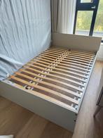 IKEA bed + matras & lattenbodem - ALMERE, Huis en Inrichting, Ophalen, Wit, Tweepersoons, 140 cm