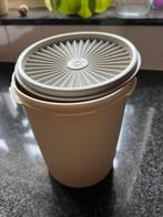 Tupperware koektrommel met sterdeksel grijs, Ophalen of Verzenden, Gebruikt, Crème, Bus of Trommel