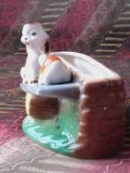 Zeldzaam oud bloembakje uit Engeland met hond en schildpad., Antiek en Kunst, Antiek | Porselein, Ophalen of Verzenden