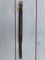 Zgan hunter leren halsband bruin met studs, Ophalen of Verzenden, Zo goed als nieuw