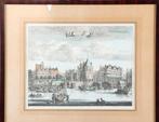 Amsterdam Schreyers Hoektoren en Waterkeer Kleurenlitho oud, Ophalen of Verzenden