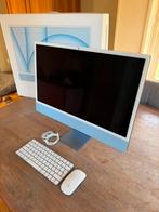 Apple iMac 24” BLUE | NIEUWSTAAT met doos, 24", IMac, Ophalen of Verzenden, Zo goed als nieuw