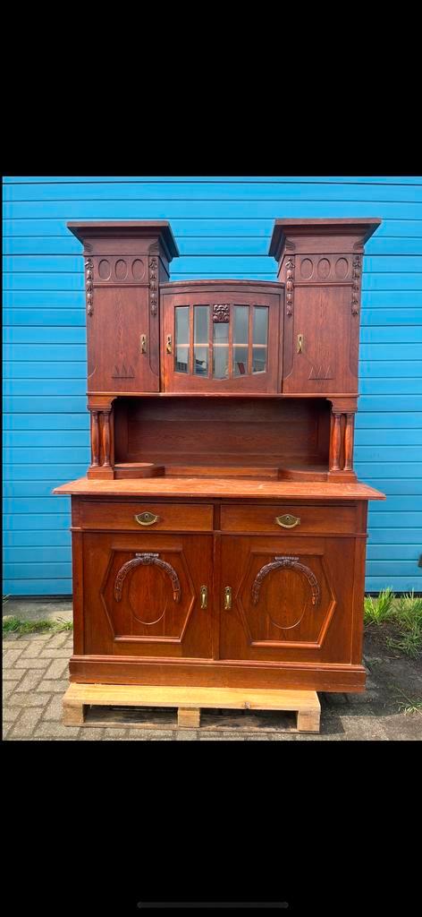 OPRUIMING | Antiek Dressoir/Buffetkast, Antiek en Kunst, Antiek | Meubels | Kasten, Ophalen of Verzenden