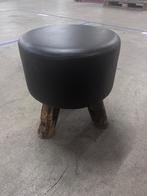 Kruk bruin met houten poten Ø30xH40 (11 stuks), Huis en Inrichting, Krukjes, Ophalen, Gebruikt, Hout
