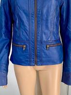 i570 Echt-leren jasje maat 38=M jack blazer colbert leer, Maat 38/40 (M), Blauw, Ophalen of Verzenden, Zo goed als nieuw