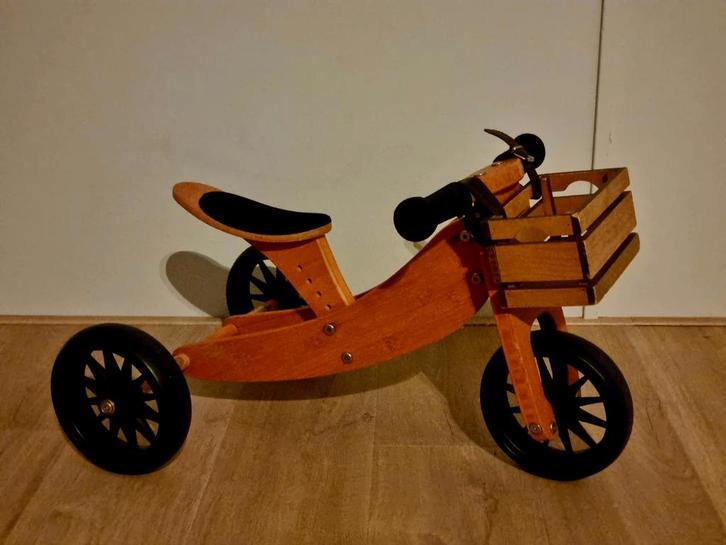 Kinderfeets Tiny Tot Plus Bamboe Loopfiets/Driewieler, Kinderen en Baby's, Speelgoed | Buiten | Voertuigen en Loopfietsen, Ophalen