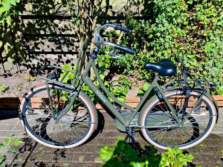 Nogan school fiets, Fietsen en Brommers, Fietsen | Dames | Damesfietsen, Zo goed als nieuw, Overige merken, (Extra) lage instap