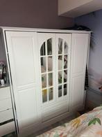 MOET WEG! Witte kledingkast -160x180 cm - met spiegel, Ophalen, Overige materialen, 200 cm of meer, 150 tot 200 cm
