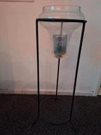 Mooi glazen windlicht ongeveer 65 cm hoog, Ophalen, Gebruikt, Overige materialen, 50 tot 75 cm
