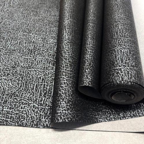 Glitter Behang Zwart Zilver Modern Vliesbehang, Huis en Inrichting, Stoffering | Behang, Zwart, minder dan 10 m², Ophalen of Verzenden