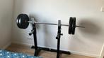 LAATSTE KANS! 40kg Krachttraining Set Compleet inclusief bar, Ophalen, Gebruikt, Krachtstation, Armen