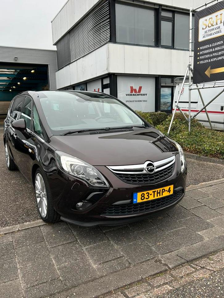 Opel Zafira 1.4 T 103KW AUT 2012 Bruin, Auto's, Opel, Bedrijf, Zafira, ABS, Adaptieve lichten, Adaptive Cruise Control, Airbags