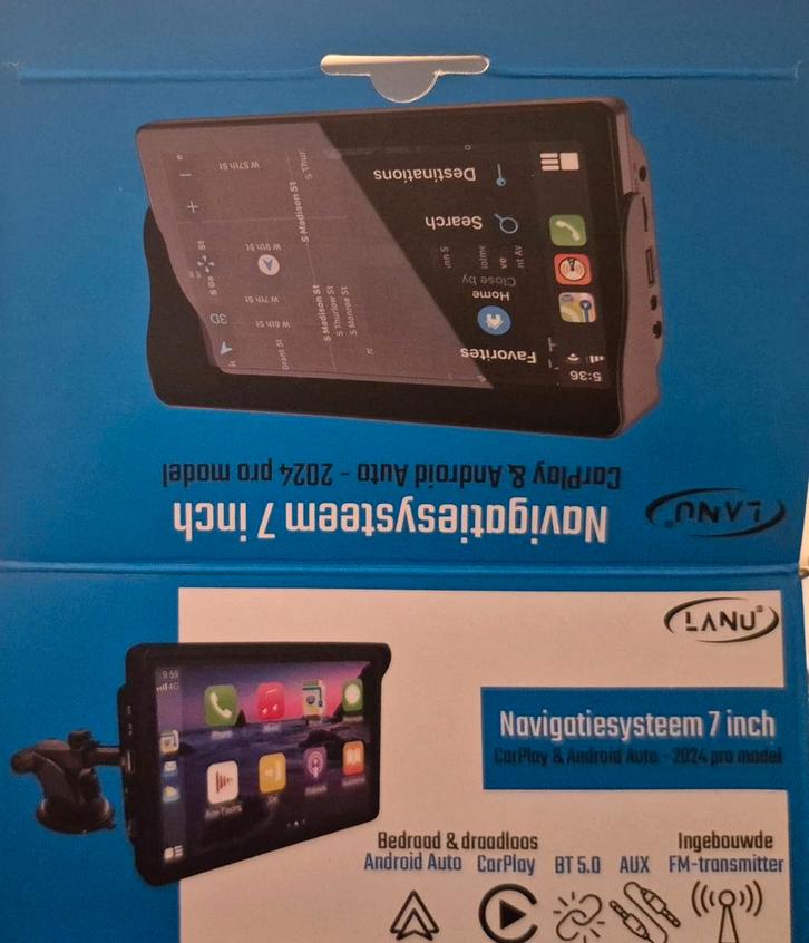 7 inch Navigatiesysteem met CarPlay & Android Auto, Auto diversen, Autoradio's, Zo goed als nieuw, Ophalen of Verzenden