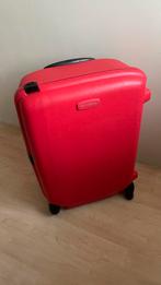Rode Samsonite Koffer met Wieltjes, Ophalen, Gebruikt, 50 tot 60 cm, Hard kunststof