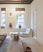 Ligne Roset Togo Stoel met Poef, Ophalen, Gebruikt, Wit, 50 tot 100 cm