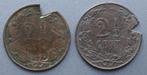 2,5 Cent 1881 + 1904 (met knip voor gasmeter), Postzegels en Munten, Munten | Nederland, Setje, Ophalen of Verzenden, Koning Willem III