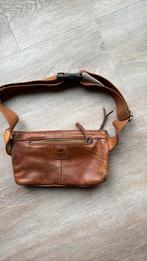 Lederen Bear Design festival tasje/ heuptasje, Ophalen of Verzenden, Gebruikt, Bruin, Leer