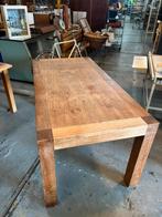 Stevige houten tafel, Ophalen, Gebruikt, 50 tot 100 cm, Vijf personen of meer