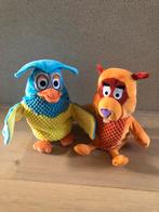 Meneer de Uil & Willem Bever Handpoppen, Kinderen en Baby's, Speelgoed | Knuffels en Pluche, Ophalen, Zo goed als nieuw, Overige typen