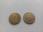 2x 20 Schilling Oostenrijk (1980 & 1995), Ophalen of Verzenden, Oostenrijk, Losse munt