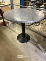 Ronde tafels laag gemarmerd kunstblad (10x), Ophalen, Kunststof, 50 tot 100 cm, Rond