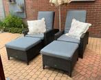 Verstelbaar wicker set in nieuw staat, Tuin en Terras, Tuinsets en Loungesets, Ophalen of Verzenden, Zo goed als nieuw, Wicker