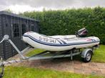 Te koop Suzumar 390 Alu plus Suzuki 15 pk met trailer, Watersport en Boten, Minder dan 70 pk, Overige merken, Benzine, Aluminium