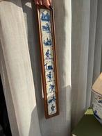 Vintage Delft Blue Tile Wall Art in Wooden Frame, Ophalen of Verzenden