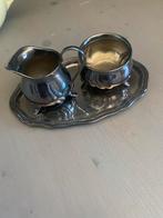 Verzilverd melk: suiker set, Antiek en Kunst, Ophalen of Verzenden