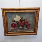 Antiek bloemen schilderij, Antiek en Kunst, Kunst | Schilderijen | Klassiek, Ophalen of Verzenden