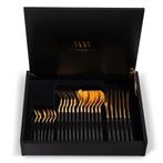 Wilffert & Wilffert Bestek Set - Nieuw - 24K Goud Zwart, Overige materialen, Verzenden, Nieuw, Vaatwasserbestendig