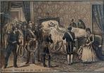Koning Willem III november 1890.Zeldzaam werkje achter glas., Ophalen of Verzenden