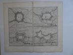 gravure vesting Hulst Terneuzen Axel Liefkenshoek Blaeu 1652, Antiek en Kunst, Kunst | Etsen en Gravures, Verzenden