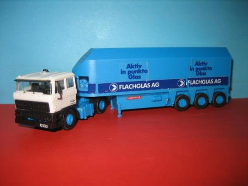 (ML) Merkloos / Kibri ?  Flachgles DAF 2800, Hobby en Vrije tijd, Modelauto's | 1:87, Zo goed als nieuw, Bus of Vrachtwagen, Overige merken