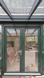 Kunststof Dubbele Deur HR++ met Kozijn - Dennen/Wit, Doe-het-zelf en Verbouw, Kozijnen en Schuifpuien, Ophalen, Kunststof, Deurkozijn